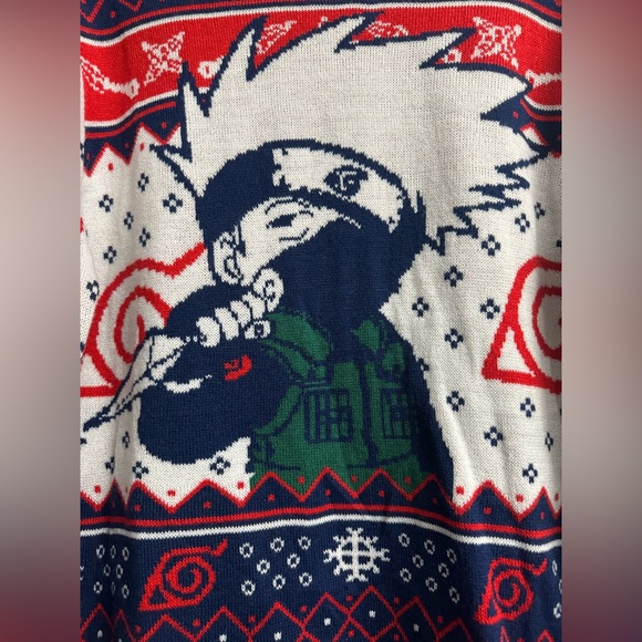 Naruto Shippuden Kakashi Holiday Sweater - Picture 4 of 4